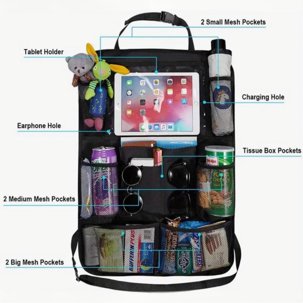 1 Universal Car Seat Storage Vehicle Organizer